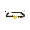 Cute Heart Motif Amber Shamballa Bracelet For Kids, image 