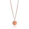 Necklace With Textured Coin Pendant The Liquid, image 