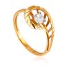 Cut Out Design Ring With Crystal, Ring Size: 5.5 / 16, image 