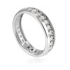 Stylish Crystal Studded Eternity Ring, Ring Size: 8 / 18, image 