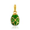 Chic Green Enamel Egg Pendant The Romanov, image 