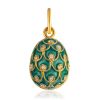 Fabulous Enameled Egg Pendant With Crystals The Romanov, image 