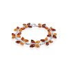 Amber Butterflies Link Bracelet, image 