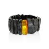 Black Amber Bracelet With Inclusion, image 