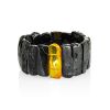 Exclusive Dark Amber Bracelet With Insect, image 