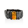 Gorgeous Raw Amber Bracelet With Insect Inclusion, image 