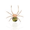 Designer Green Amber Spider Pendant, image 