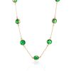 Feminine Chain Necklace With Amber Balls, image 