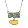 Fabulous Handcrafted Necklace With Natural Amber And Gilding, image 
