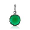 Chic Emerald Colored Amber Pendant, image 