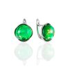 Luminous Green Amber Earrings, image 