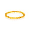 Faceted Amber Beaded Bracelet The Prague, image 