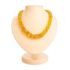 Bright Lemon Amber Beaded Necklace, image 