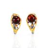 Amber Earrings In Gold-Plated Silver The Turandot, image 