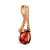 Amber Pendant In Gold With Champagne Crystals The Raphael, image 