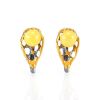 Amber Earrings In Gold-Plated Silver The Turandot, image 
