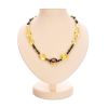 Faceted Lemon Amber Beaded Necklace, image 