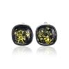 Green Amber Earrings In Sterling Silver The Copenhagen, image 