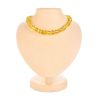 Lemon Amber Ball Beaded Necklace, image 