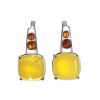 Stylish Multicolor Amber Earrings In Sterling Silver The Prussia, image 