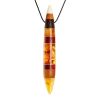 Multicolor Wooden Pendant With Honey Amber The Indonesia, image 