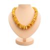 Honey Amber Beaded Necklace, image 