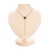 Chain Silver Necklace With Clover Shaped Amber The Monaco, Length: 60, image 