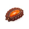 Braided Brooch With Amber And Aventurine The India, image 