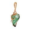 Gold-Plated Pendant With Bright Synthetic Tourmaline The Serenade, image 