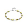 Link Amber Bracelet In Sterling Silver The Petal, image 