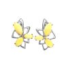Honey Amber Earrings In Sterling Silver The Pegasus, image 