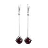 Cherry Amber Earrings In Sterling Silver The Flamenco, image 