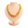 Honey Amber Beaded Necklace, image 