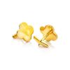 Clover Shaped Amber Cufflinks In Gold Plated Silver The Monaco, image 