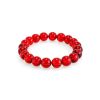 Deep Red Amber Beaded Bracelet, image 