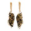 Handcrafted Amber Earrings In Gold The Rialto, image 