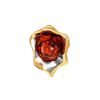 Gold-Plated Pendant With Cognac Amber The Turandot, image 