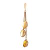 Dangle Amber Pendant In Gold-Plated Silver The Casablanca, image 