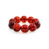 Cognac Amber Beaded Bracelet The Jupiter, image 