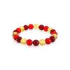 Two Toned Amber Stretch Bracelet, image 