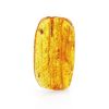 Textured Amber Stone With Fly Inclusion, image 