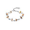 Link Amber Bracelet In Sterling Silver The Leia, image 