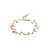 Link Amber Bracelet In Gold Plated Silver The Leia, image 