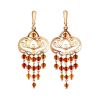 Cherry Amber Chandelier Earrings In Gold-Plated Silver The Siesta, image 