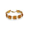 Geometric Amber Bracelet In Gold Plated Silver The Hermitage, image 