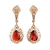 Amber Earrings In Gold-Plated Silver The Luxor, image 