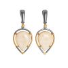 Drop Cut Mammoth Tusk Earrings In Gold-Plated Silver The Era, image 