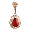 Gold-Plated Amber Pendant The Luxor, image 