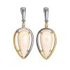 Drop Gold-Plated Earrings With Natural Mammoth Tusk The Era, image 