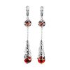 Amber Earrings In Sterling Silver The Geneva, image 